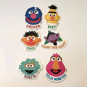 2000 Sesame Street  Sandylion Stickers Bert Grover Ernie Count Rosita Telly